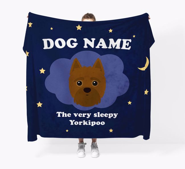 The Very Sleepy...: - Personalized {breedFullName} Throw Blanket